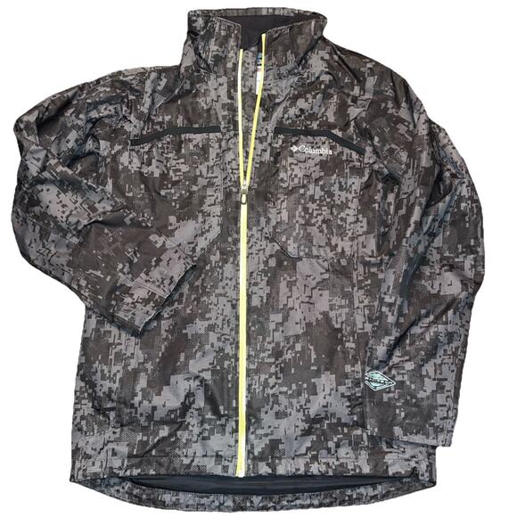 Columbia Jacket Small Black Coat with No Hood And Fleece Liner Medium Omni TECH - Picture 1 of 6